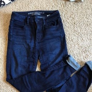 Dark wash American eagle jeans